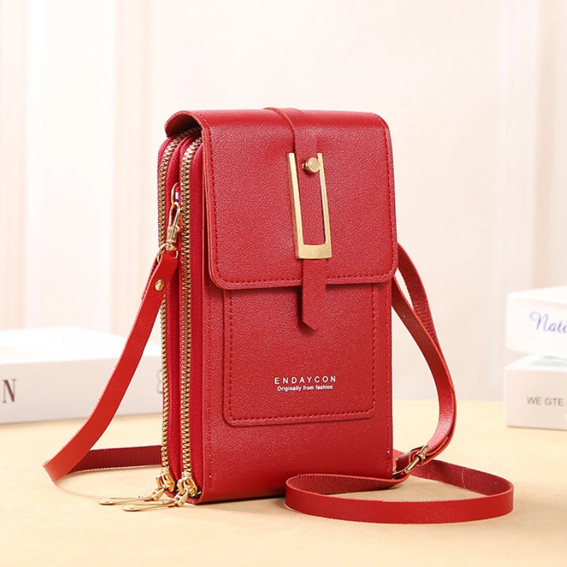 Leather Phone Wallet with Touchscreen Window