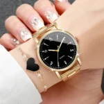 طقم ساعات نسائية بأرقام واضحة — صورة 2