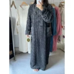 Warm Flannel Knee-Length House Robe Set — Image 2