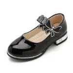 Girls' Leather Party Shoes — Image 5