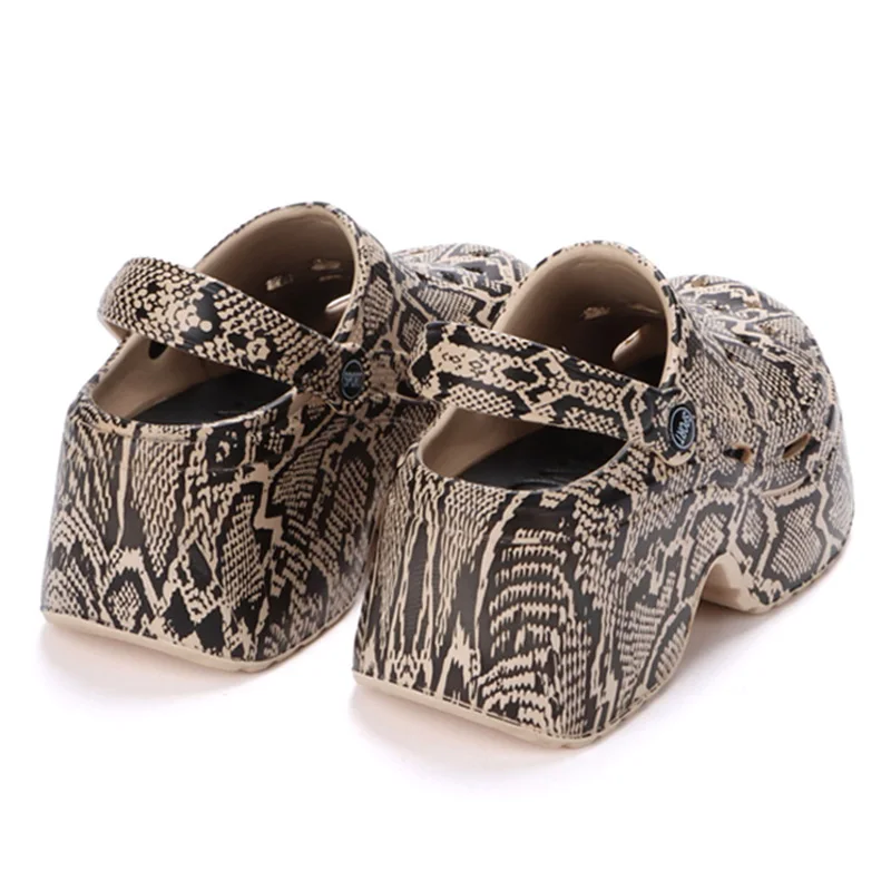 Thick Leopard Print Heels