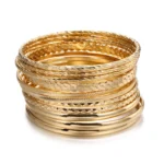 12-Piece Cuban Chain Bracelet Set