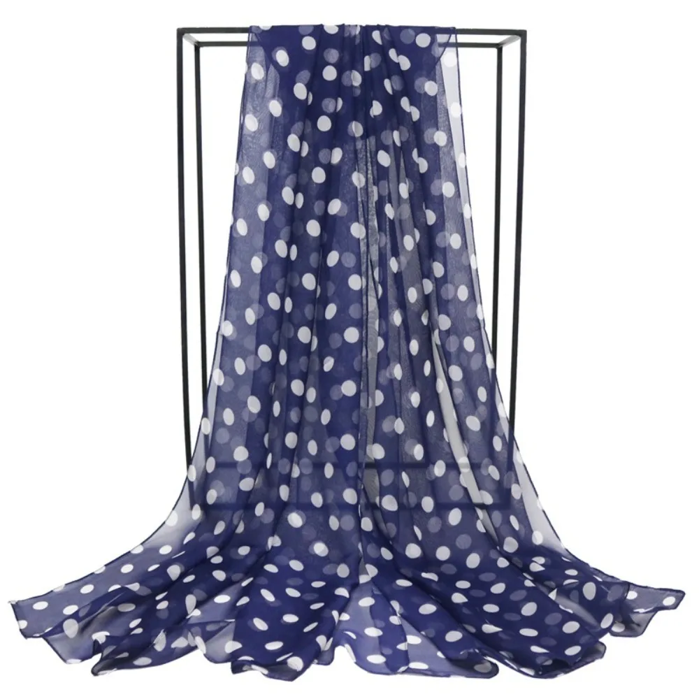 Polka Dot Chiffon Scarf — Image 29