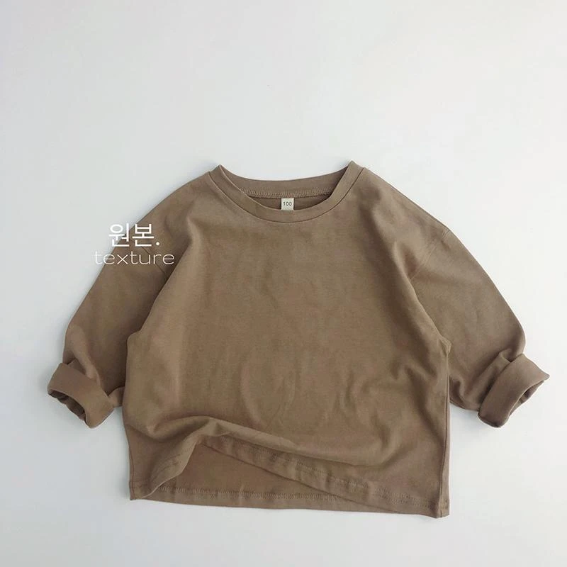 Baby Long Sleeve Solid Cotton T-Shirt