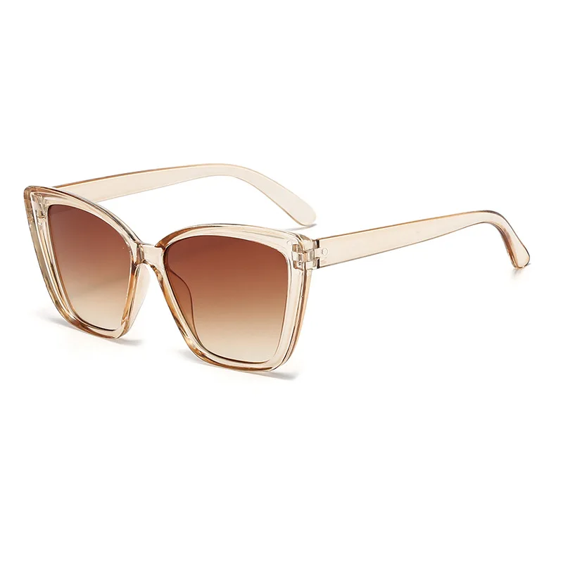 Cat-Eye Glasses with Large Square Frame