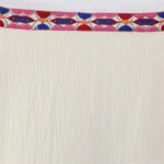 Cropped Open-Front V-Neck Vest with Floral Embroidery — Image 6