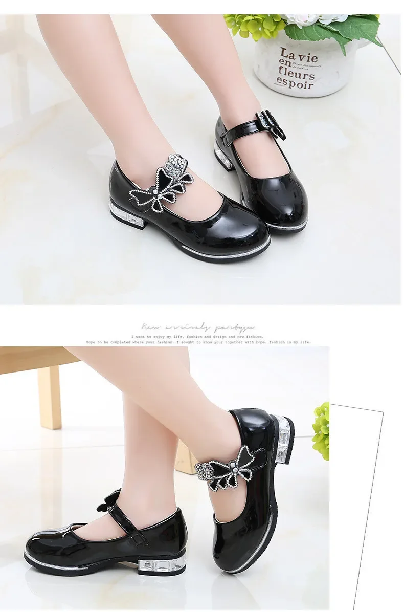 Girls' Leather Party Shoes — Image 17