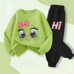 Girls' Long Sleeve Spring Hoodie Set — Image 3