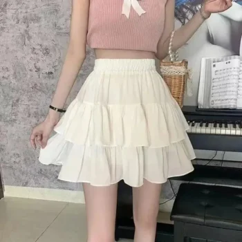 Preppy Pleated A-Line Skirt