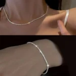 Shiny Silver-Tone Choker Necklace — Image 5