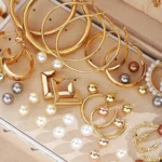 Pearl Earrings and Multi-Layer Necklace Set — Image 3