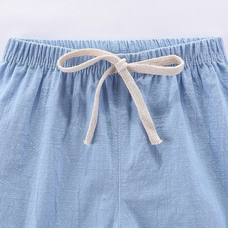 Kids' Cotton and Linen Summer Shorts