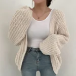 كارديجان بأكمام فانوس بطراز كلاسيكي — صورة 4