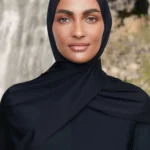 حجاب سباحة جاهز بلون سادة — صورة 5