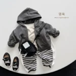 Boys' Solid Hooded Jacket — Image 4