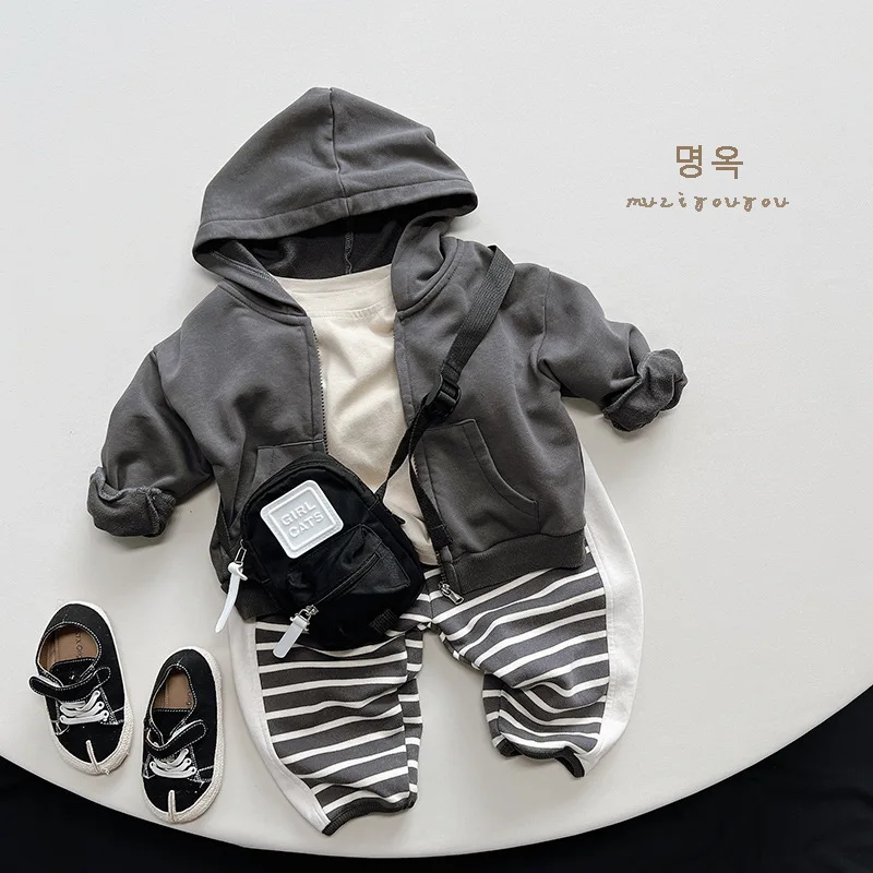 Boys' Solid Hooded Jacket