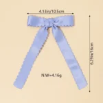 Girls' Elegant Satin Hair Accessory with Bow — Image 4