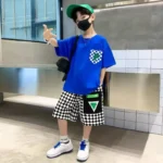 طقم أولاد صيفي بأكمام قصيرة — صورة 6