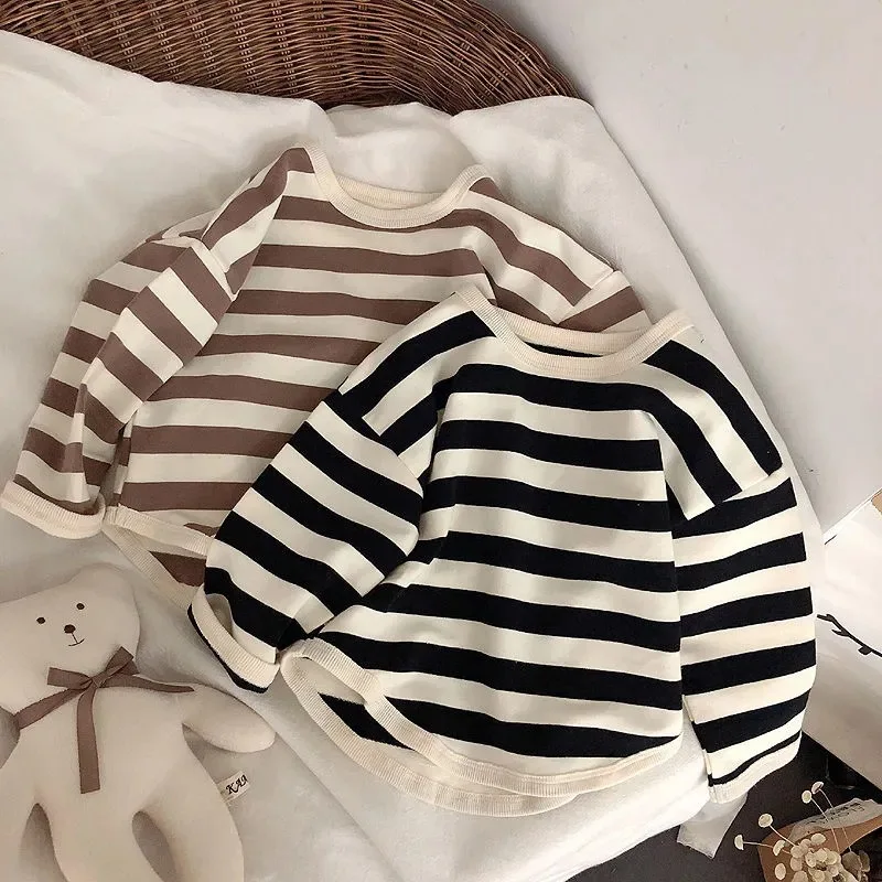 Girls' Long Sleeve Striped T-Shirt