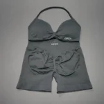 2-Piece Stretchy Sports Set with Front Tie — Image 3