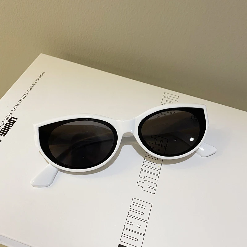 Small Oval Cat-Eye Sunglasses