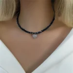 Zircon Heart Necklace — Image 3