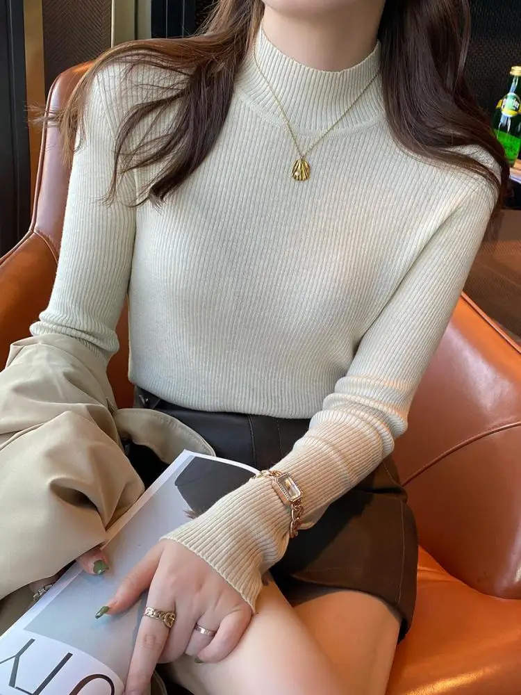 Vintage Solid Winter Sweater