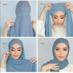 Instant Hijab with Underscarf and Chiffon Shawl — Image 5