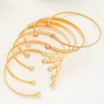 7-Piece Engraved Metal Bracelet Set — Image 3