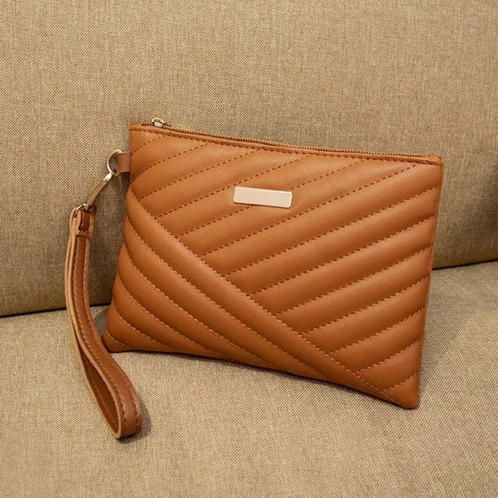 Leather Envelope Bag with Wrist Loop