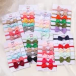 Baby 5-Piece Solid Set with Bow — Image 2