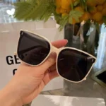 نظارة شمسية مربّعة سوداء بطراز كوري — صورة 5