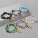 4-Piece Colorful Beaded Bracelet Set — Image 2