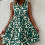 Boho Sleeveless V-Neck Summer Mini Dress