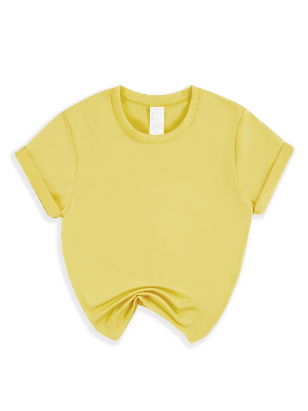 Casual Solid Short Sleeve T-Shirt — Image 17