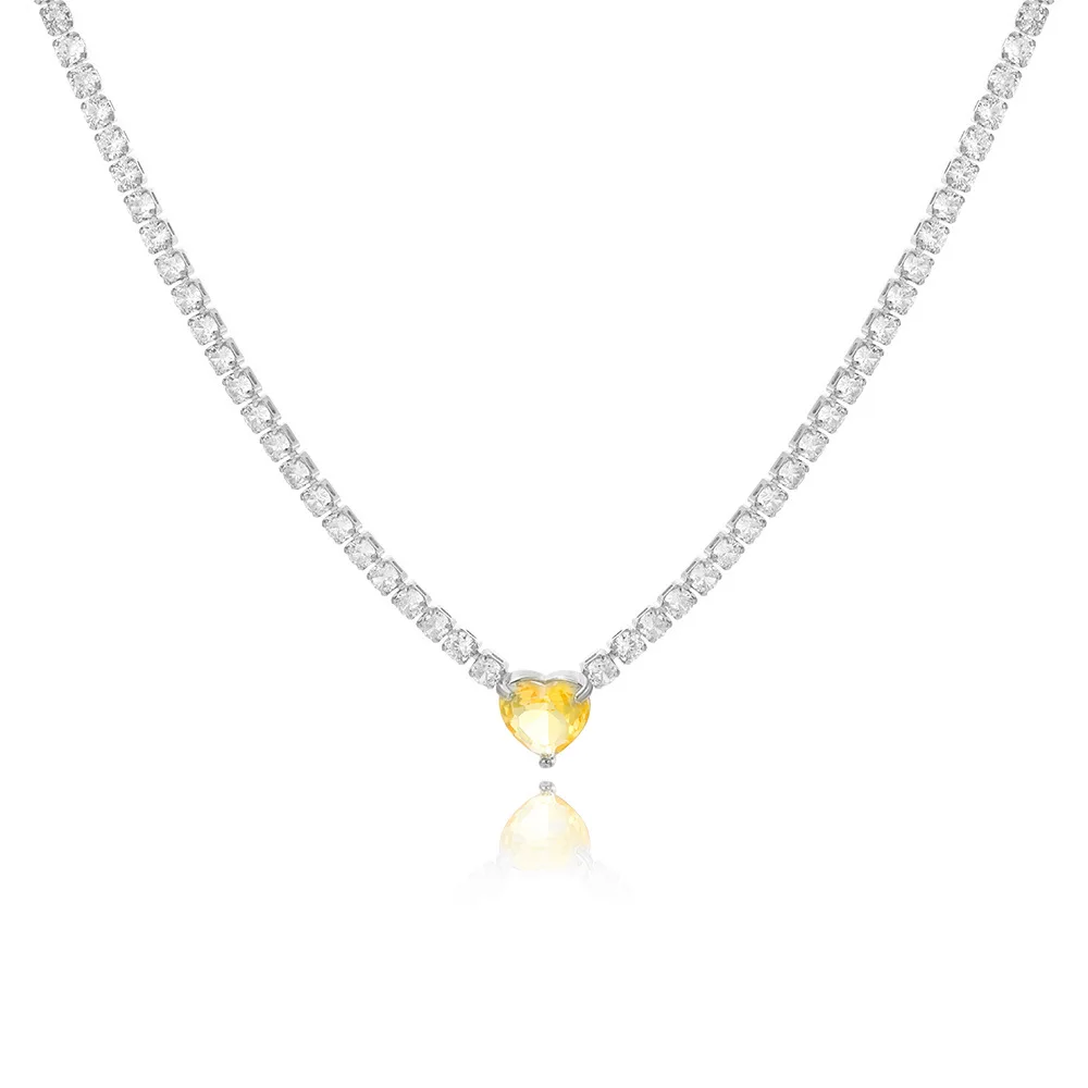 Crystal Heart Print Necklace — Image 11