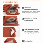 Small Oxford Fabric Chest Bag — Image 3
