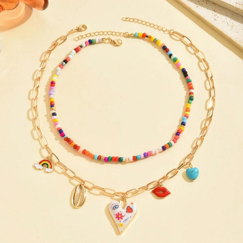 Bohemian Multi-Layer Handmade Beaded Necklace
