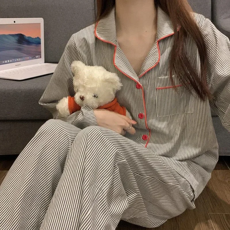 2-Piece Oversized Long Sleeve Pajamas