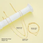 Faux Pearl and Heart Jewelry Set — Image 2