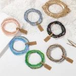 4-Piece Colorful Beaded Bracelet Set