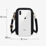 Small Phone Shoulder Bag with Zipper — Image 5
