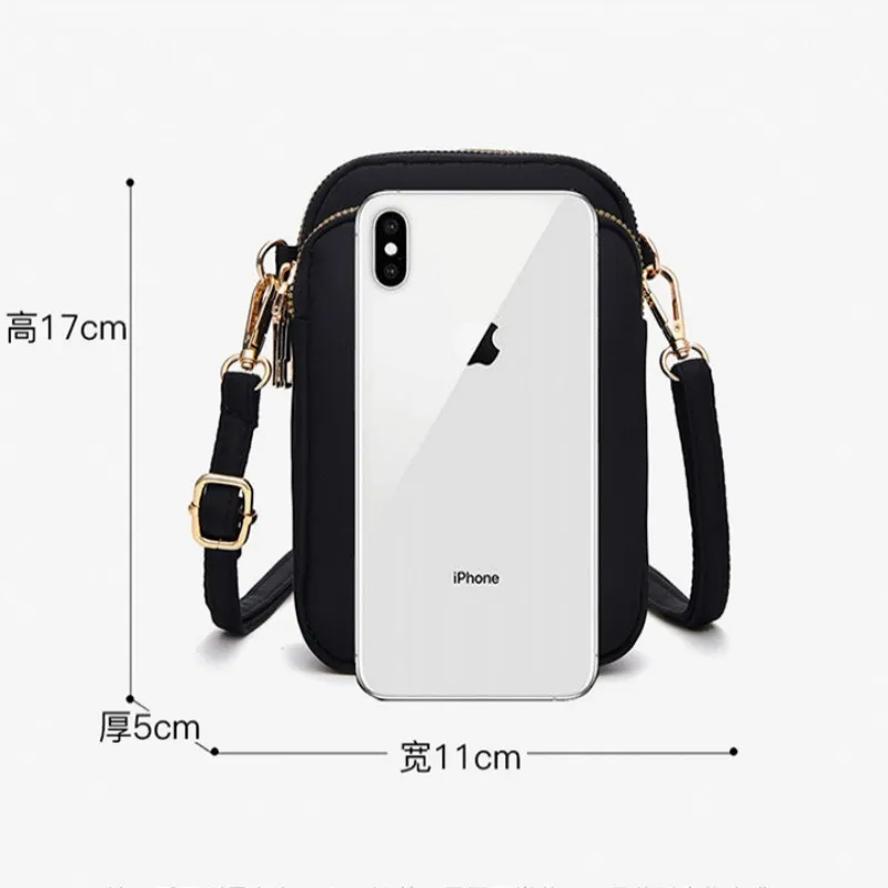 Small Phone Shoulder Bag with Zipper