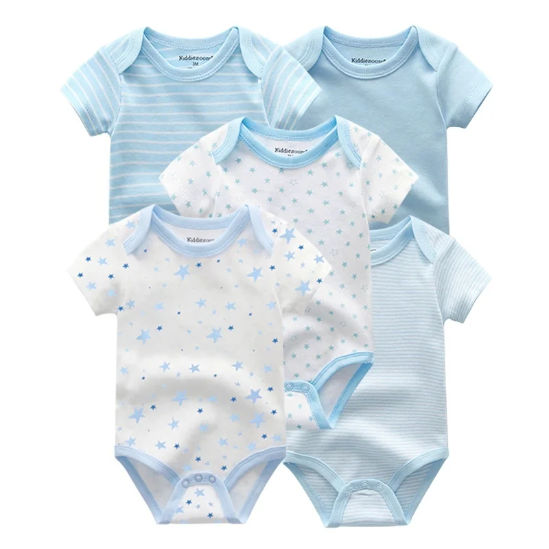 Newborn 5-Piece Short Sleeve Romper — Image 19