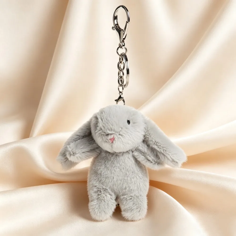Velvet Bunny Keychain