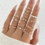 23-Piece Sparkling Zircon Ring Set — Image 2
