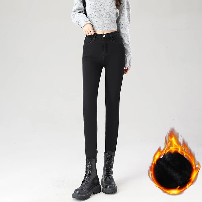 Slim-Fit Warm Winter Jeans — Image 23