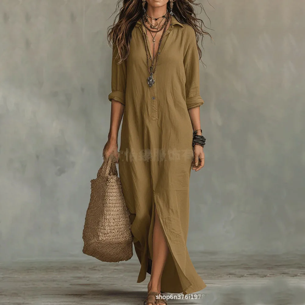 Oversized Long Sleeve Maxi Dress