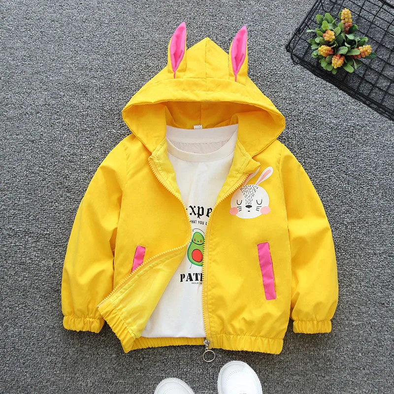 Girls' Hooded Zip-Up Jacket