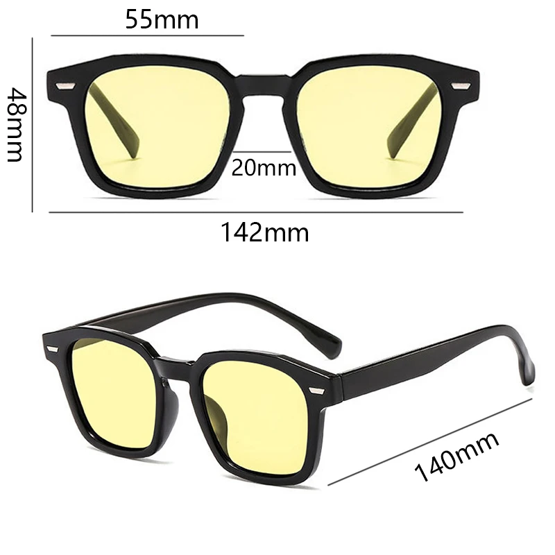 Classic Rectangular Sunglasses